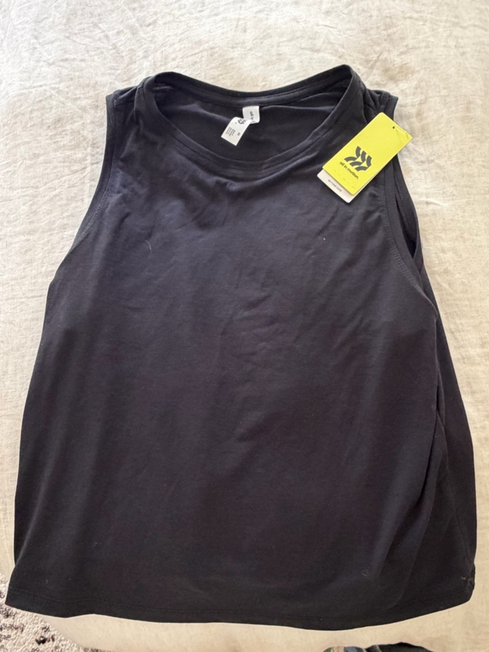 all in motion Black Sleeveless Tank Top